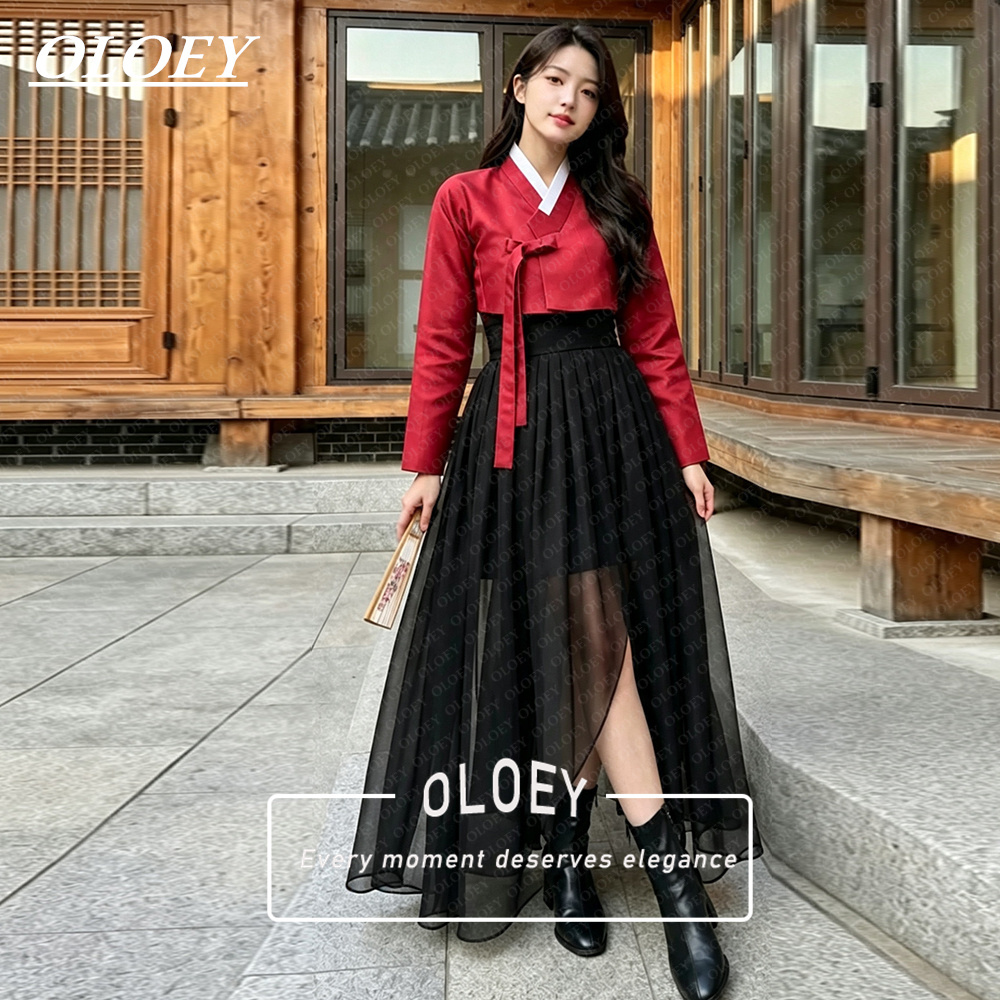 Hanbok Modern Set - أولوي طقم هانبوك قصير عصري للحفلات