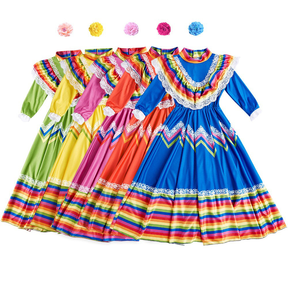 Ethnic Style - فستان تنكري نسائي كبير الحجم بأسلوب