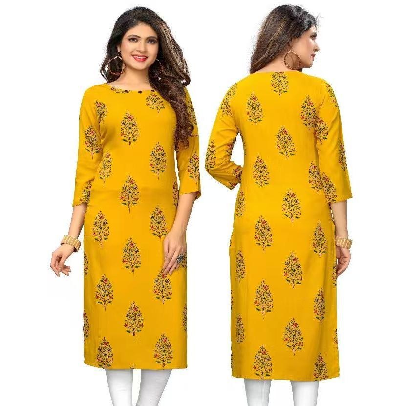 Ethnic Fashion Kurtis - فستان نسائي مسلم كورت مريح عرقي