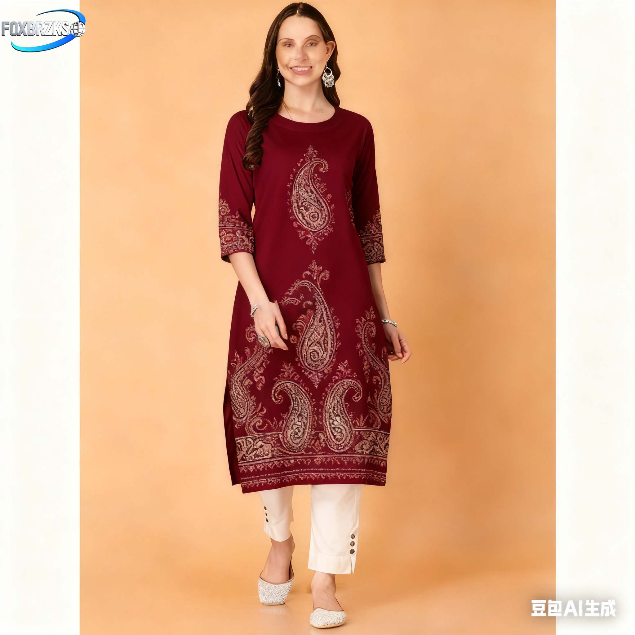 Ethnic Fashion Kurtis - النمط الوطني كورت المرأة موضة مريحة