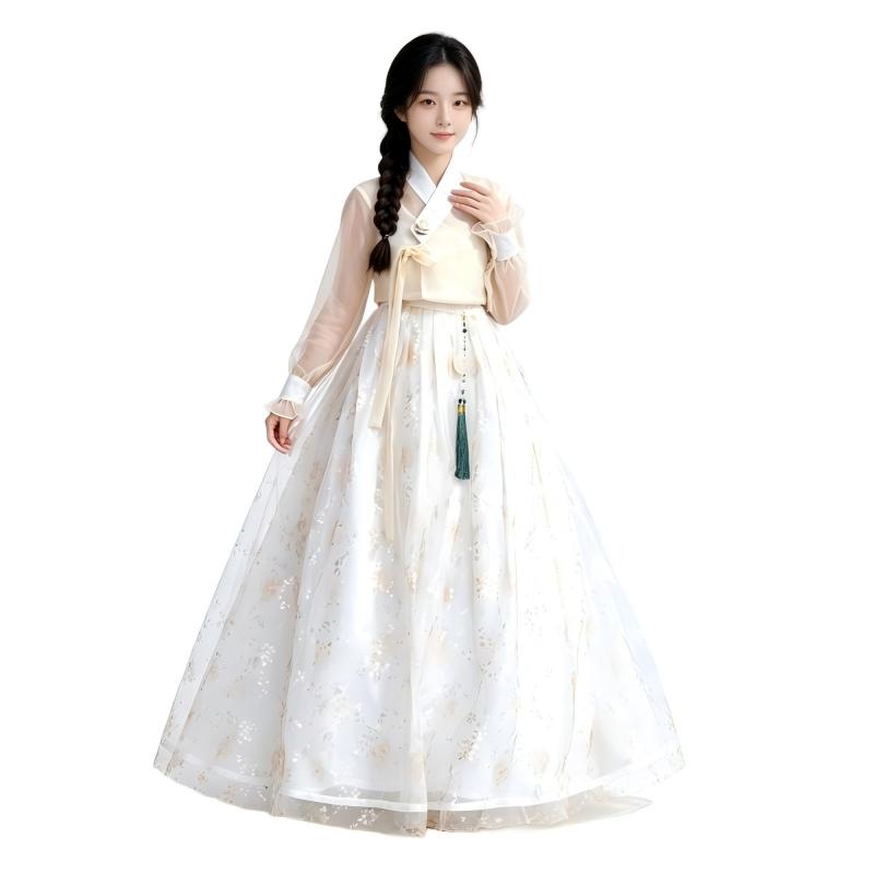هانبوك كوري عصري للنساء، بلوزة - مراجعة Hanbok Modern Set وسعره