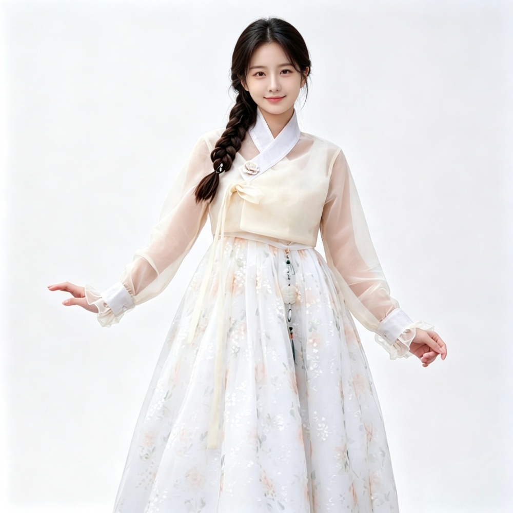 هانبوك كوري عصري للنساء، بلوزة - مراجعة Hanbok Modern Set وسعره