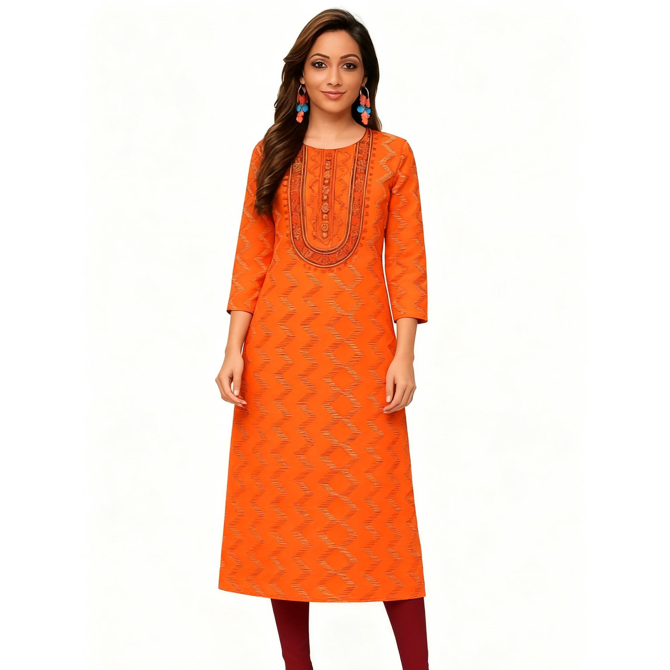 فستان مسلم كورت نسائي مريح، فس - مراجعة Ethnic Fashion Kurtis وسعره