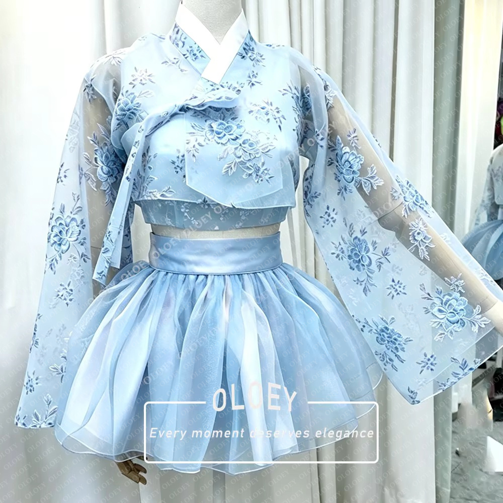 OLOEY هانبوك قصير بتصميم عتيق  - مراجعة Hanbok Modern Set وسعره