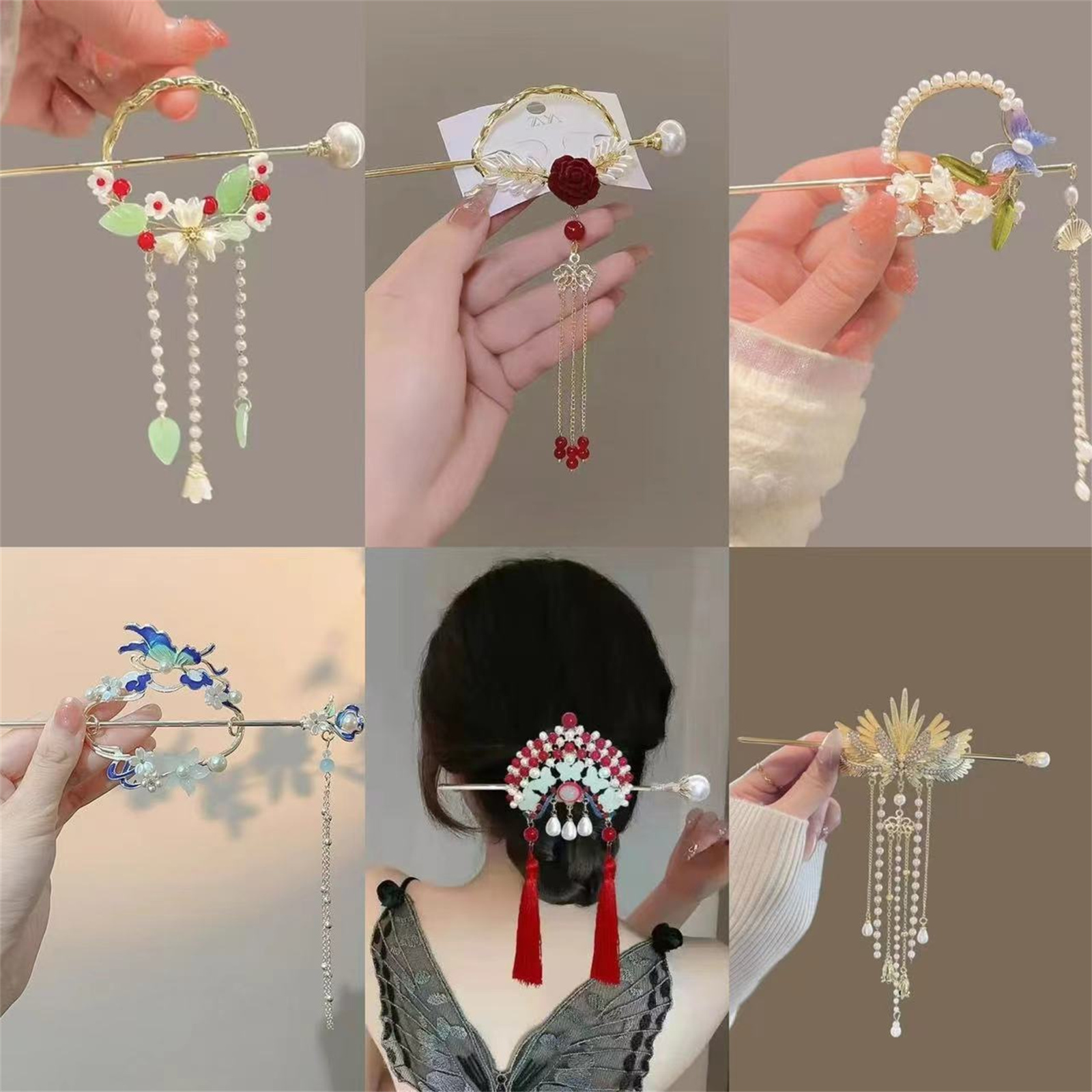 دبوس شعر بتصميم عرقي للنساء، د - مراجعة Ethnic Fashion Girls وسعره