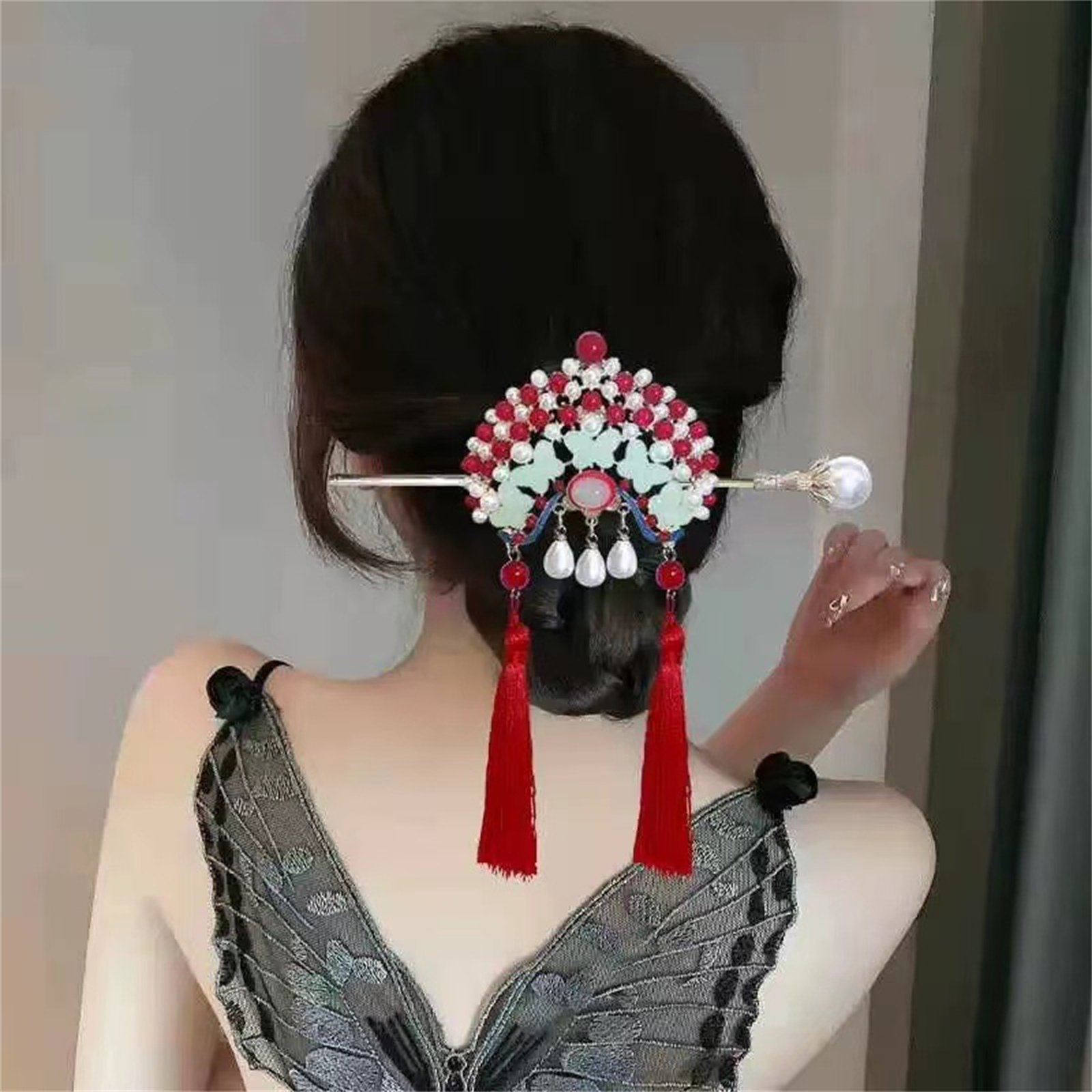 دبوس شعر بتصميم عرقي للنساء، د - مراجعة Ethnic Fashion Girls وسعره