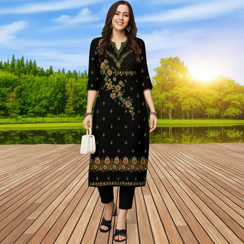 فستان كورتتا مسلم عصري مريح لل - مراجعة Ethnic Fashion Kurtis وسعره
