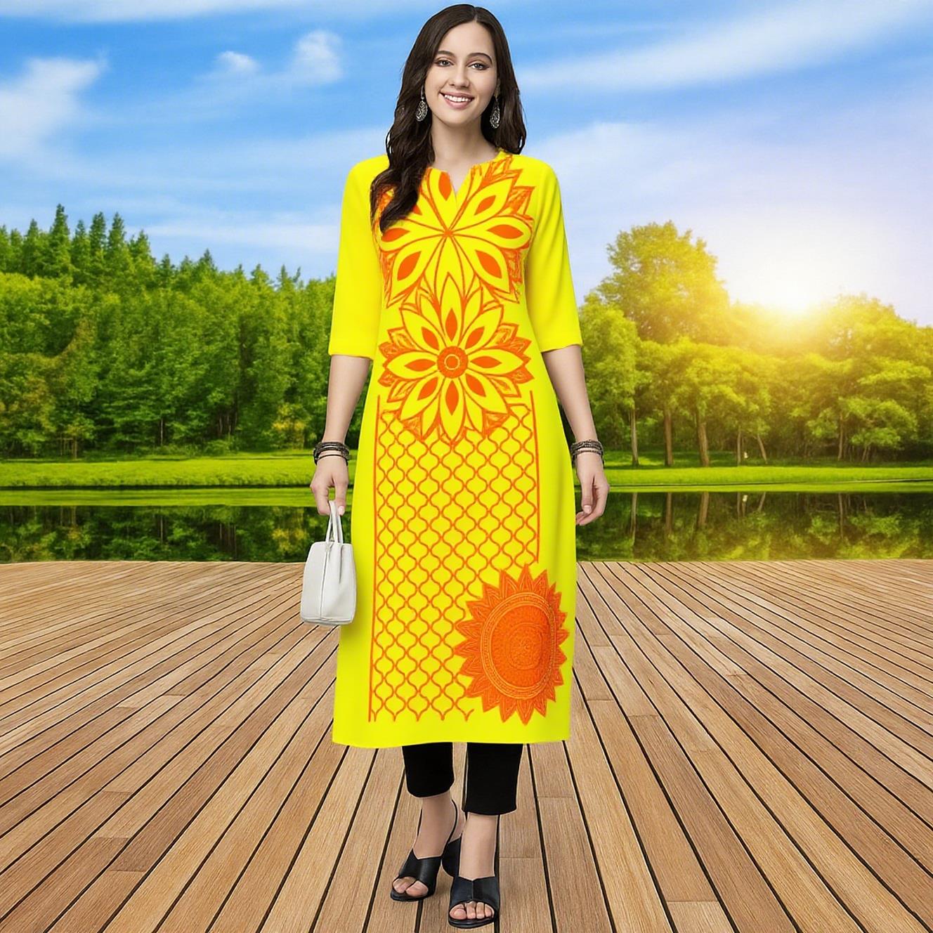 فستان كورتتا مسلم عصري مريح لل - مراجعة Ethnic Fashion Kurtis وسعره