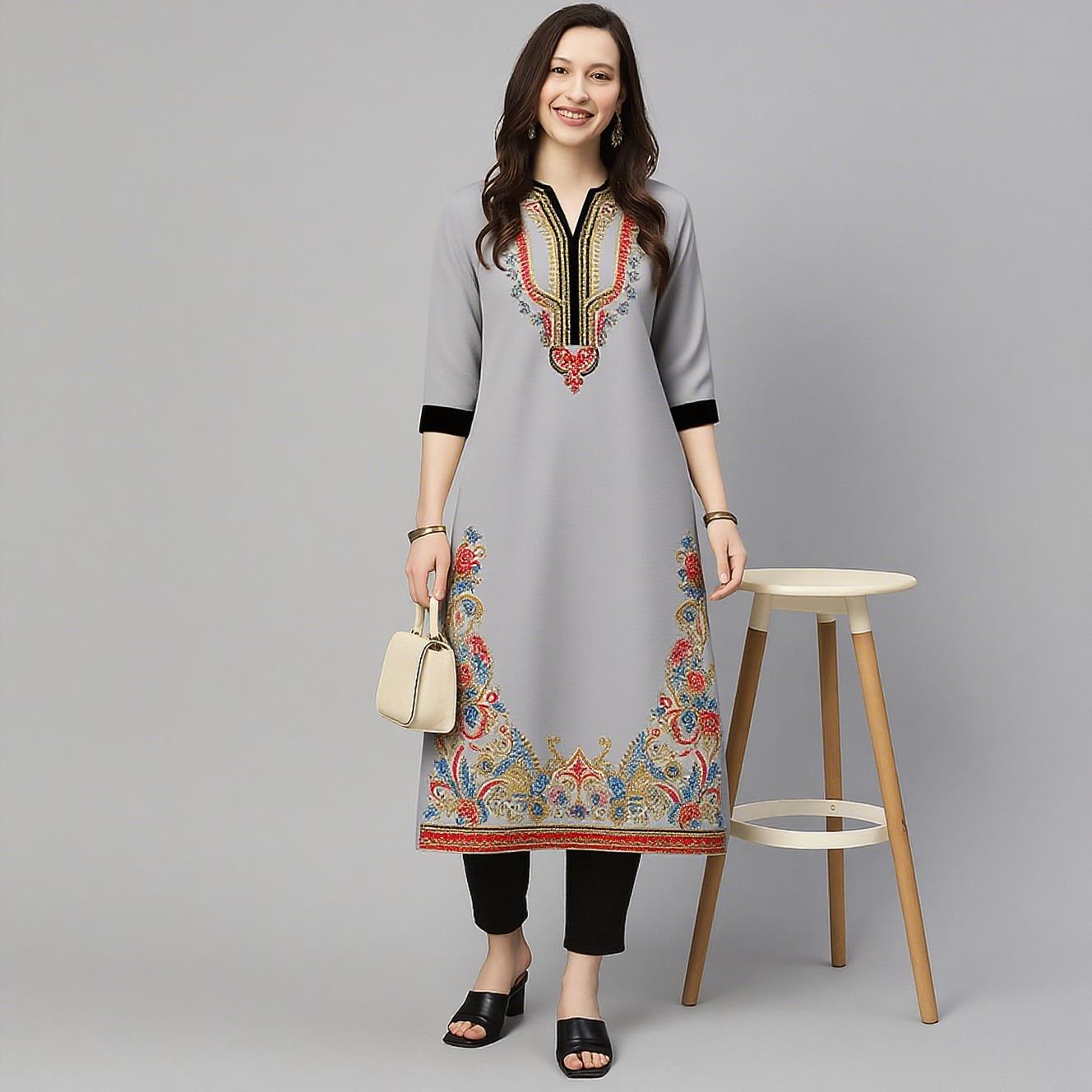 فستان نسائي كاجوال من مسلم كور - مراجعة Ethnic Fashion Kurtis وسعره