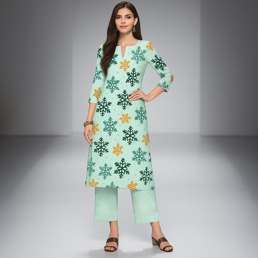 فستان نسائي كاجوال من مسلم كور - مراجعة Ethnic Fashion Kurtis وسعره