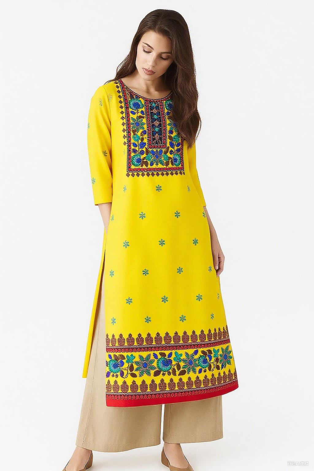 فستان كورت مسلم للسيدات على ال - مراجعة Ethnic Fashion Kurtis وسعره