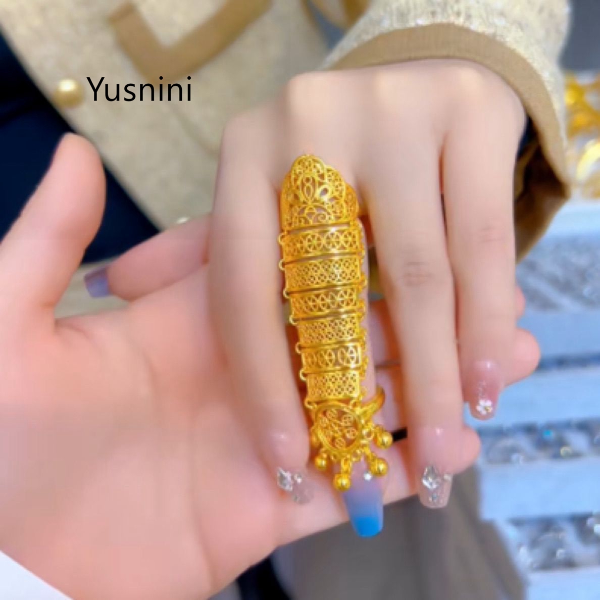 خاتم نسائي جديد رائج على الطرا - مراجعة Ethnic Fashion Dubai وسعره
