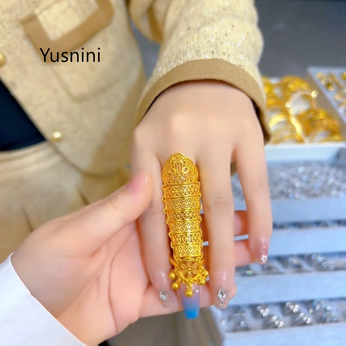 خاتم نسائي جديد رائج على الطرا - مراجعة Ethnic Fashion Dubai وسعره