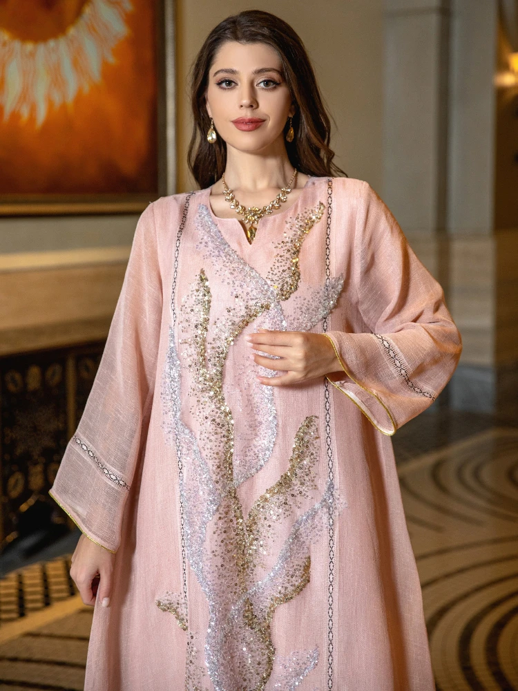 فستان حفلة عيد إسلامية للنساء  - مراجعة Jalabiya Women Arabic وسعره