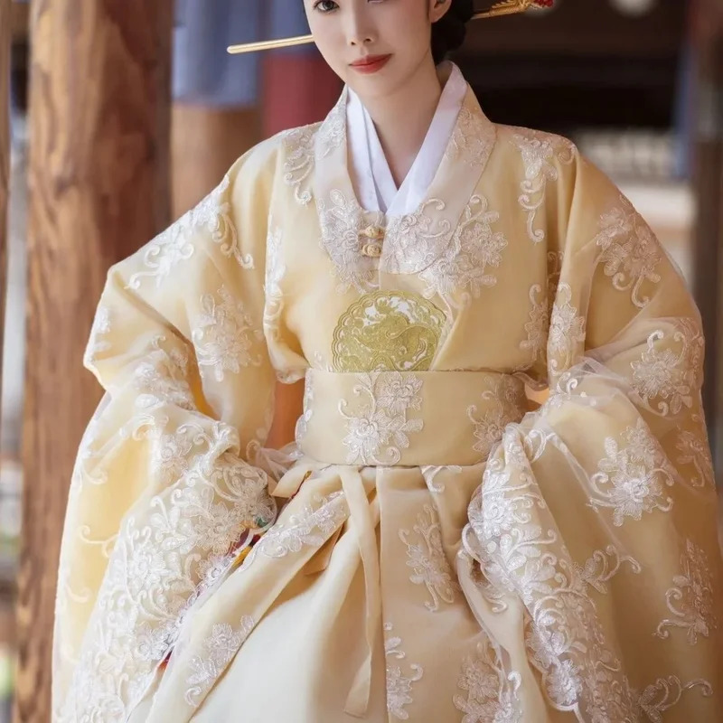 ellow الملابس الكورية النساء ا - مراجعة Hanbok Modern Set وسعره