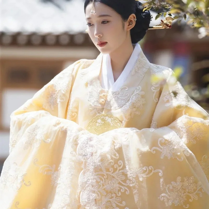 ellow الملابس الكورية النساء ا - مراجعة Hanbok Modern Set وسعره