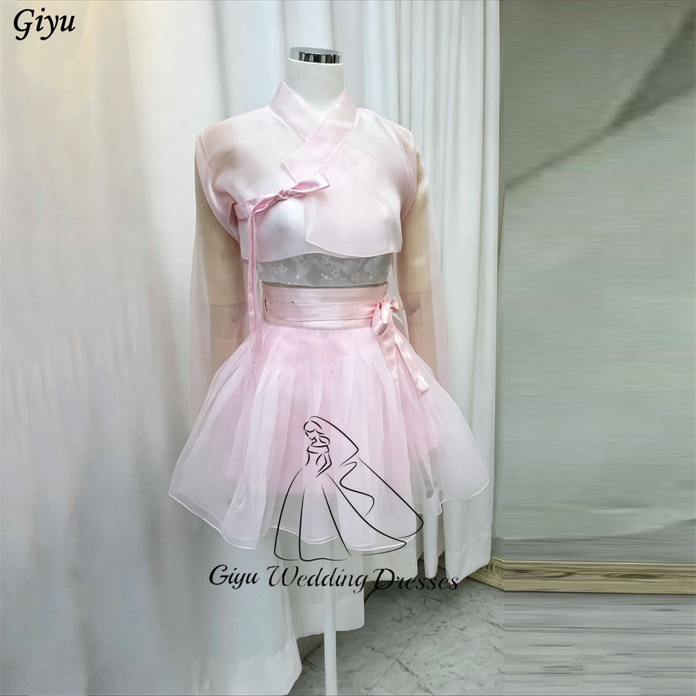 فستان هانبوك عصري وردي اللون م - مراجعة Hanbok Modern Set وسعره