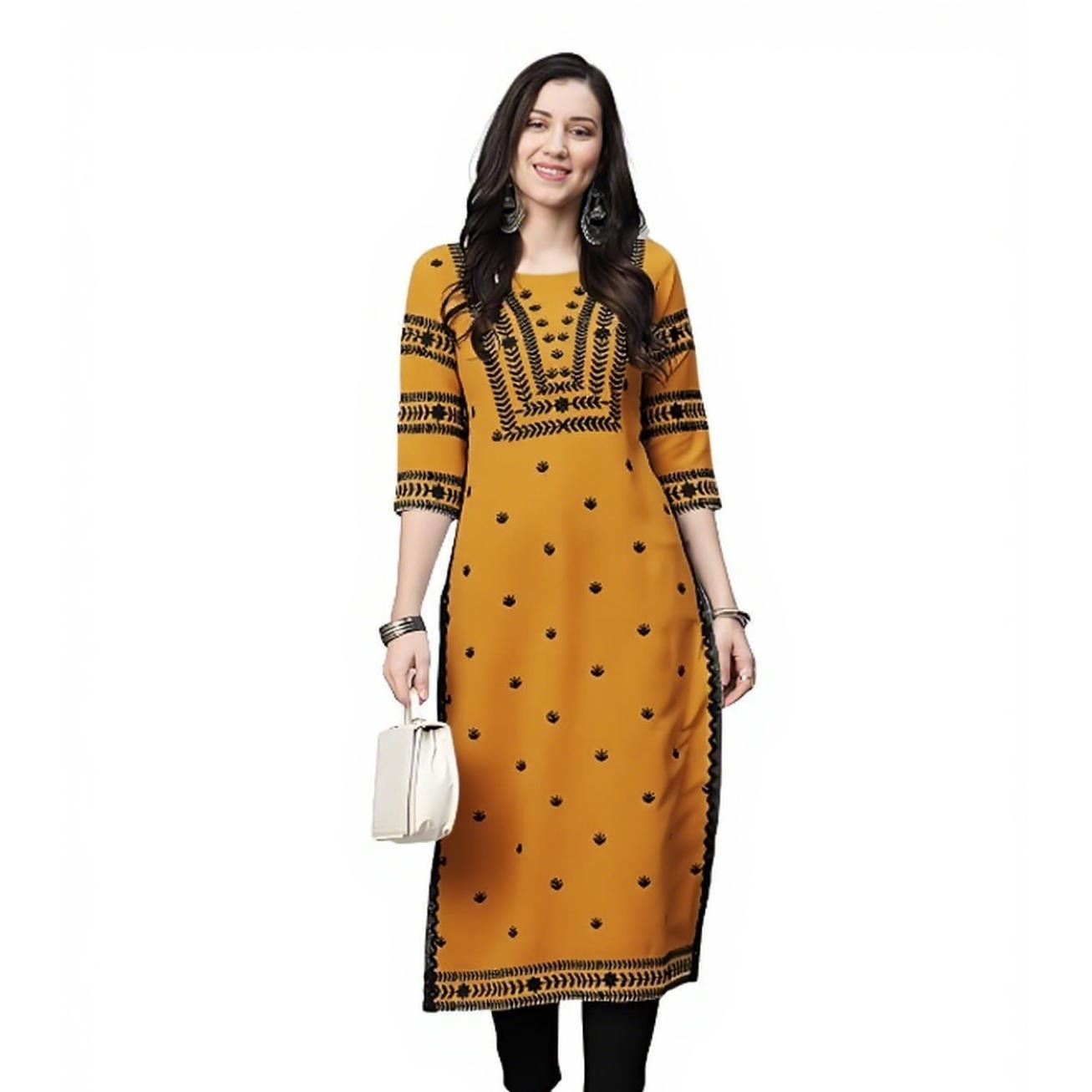 مسلم كورت زهور المرأة موضة مري - مراجعة Ethnic Fashion Kurtis وسعره