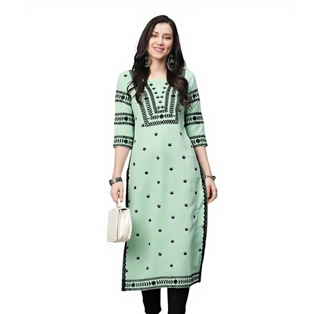 مسلم كورت زهور المرأة موضة مري - مراجعة Ethnic Fashion Kurtis وسعره