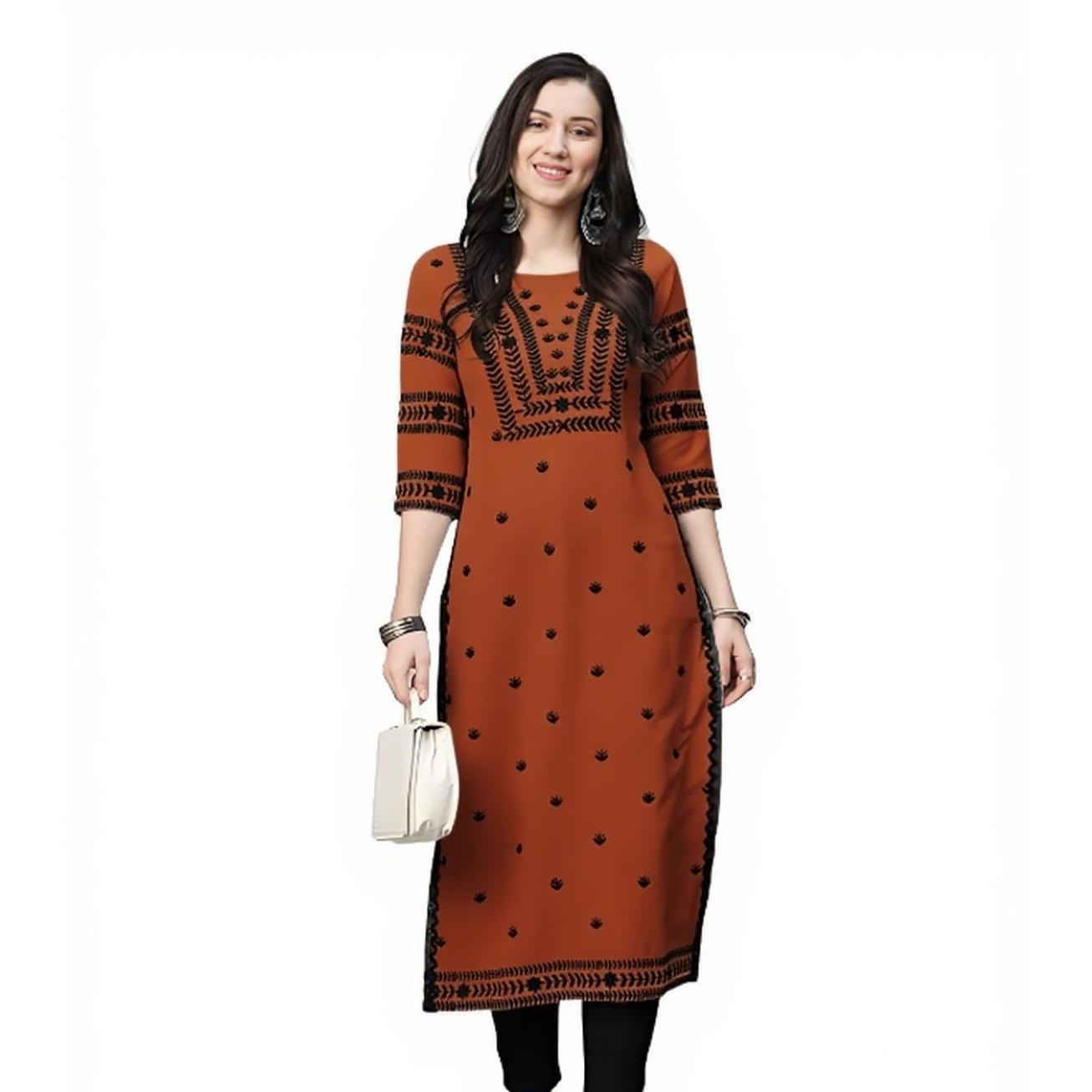 مسلم كورت زهور المرأة موضة مري - مراجعة Ethnic Fashion Kurtis وسعره