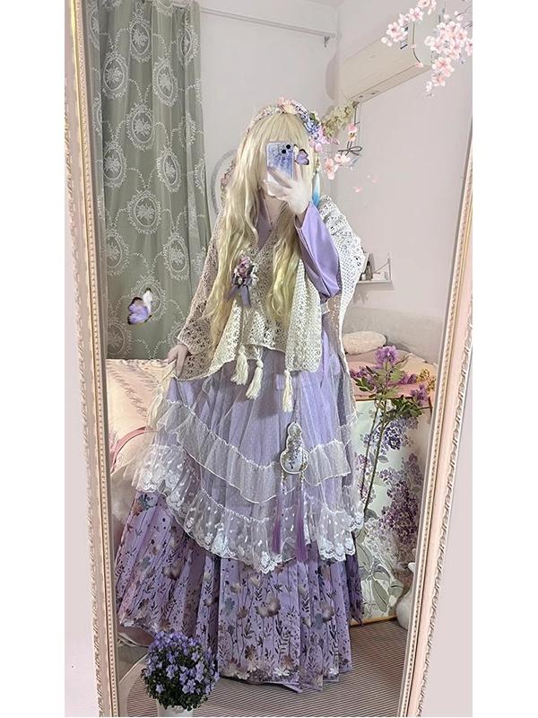 طقم هانفو أرجواني بتصميم لطيف، - مراجعة Hanbok Modern Set وسعره