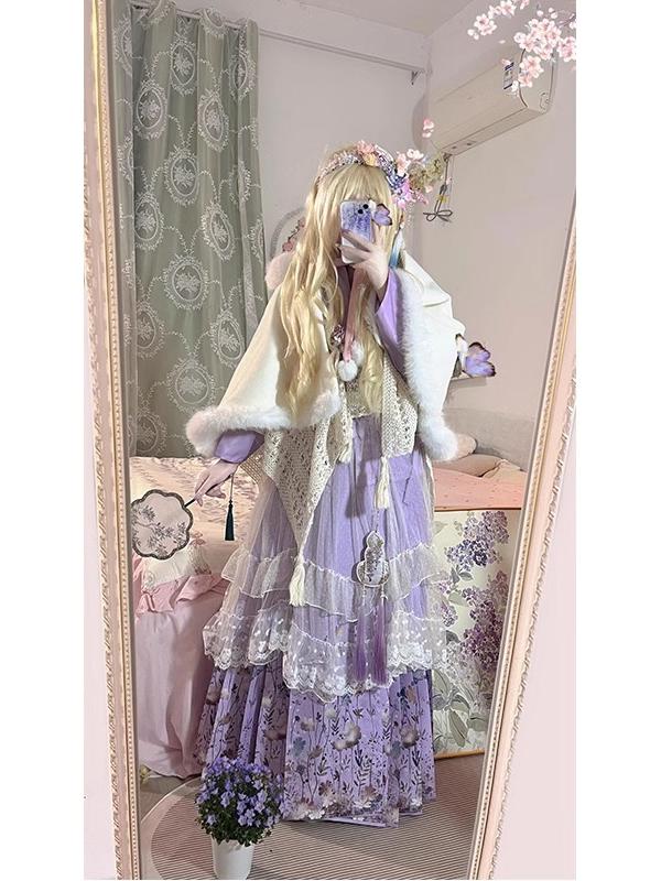 طقم هانفو أرجواني بتصميم لطيف، - مراجعة Hanbok Modern Set وسعره