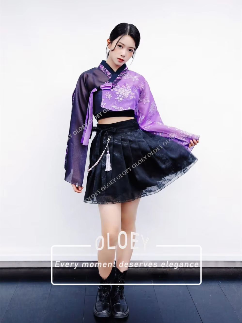 OLOEY فستان هانبوك كوري عتيق أ - مراجعة Hanbok Modern Set وسعره