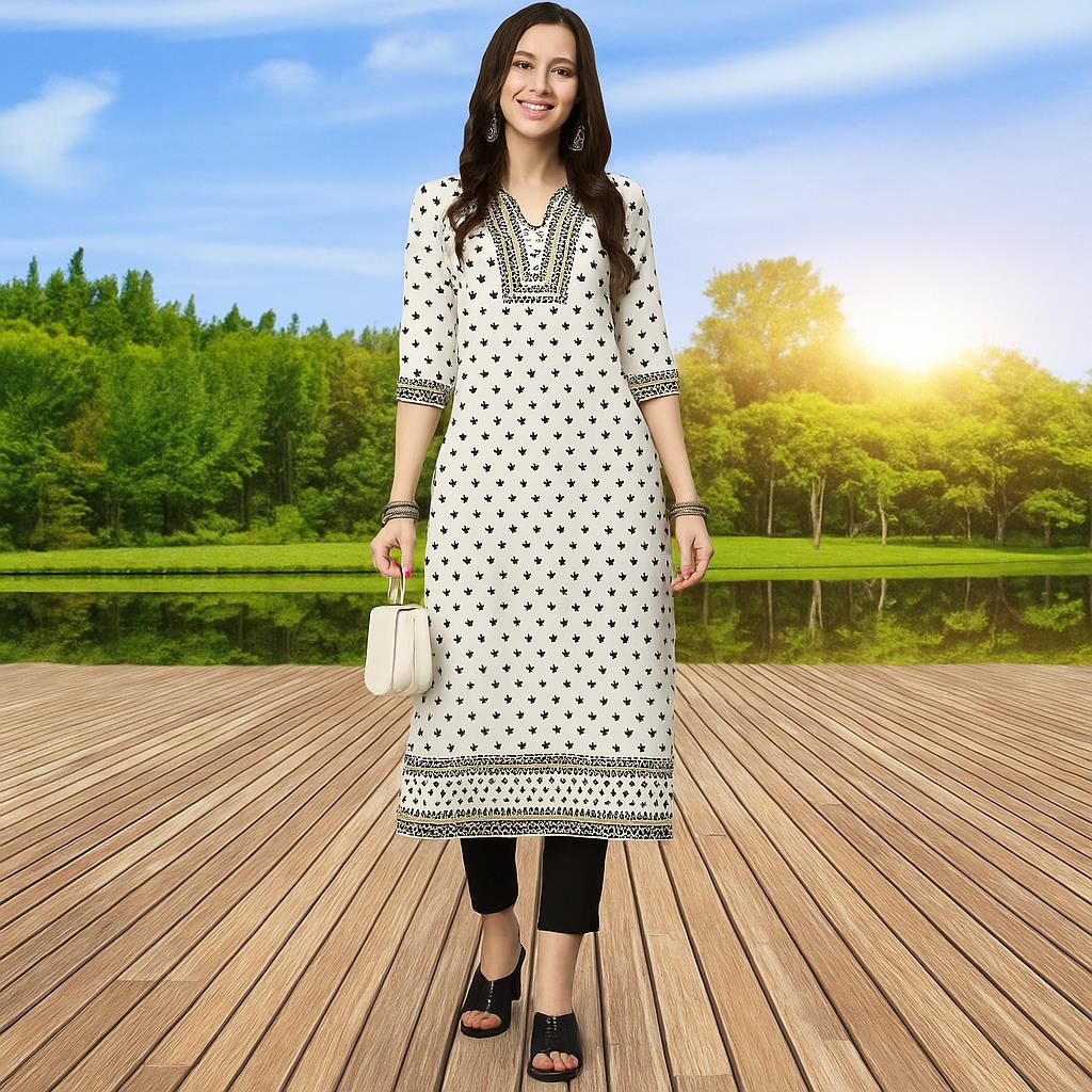 مسلم كورت المرأة عارضة أزياء ا - مراجعة Ethnic Fashion Kurtis وسعره