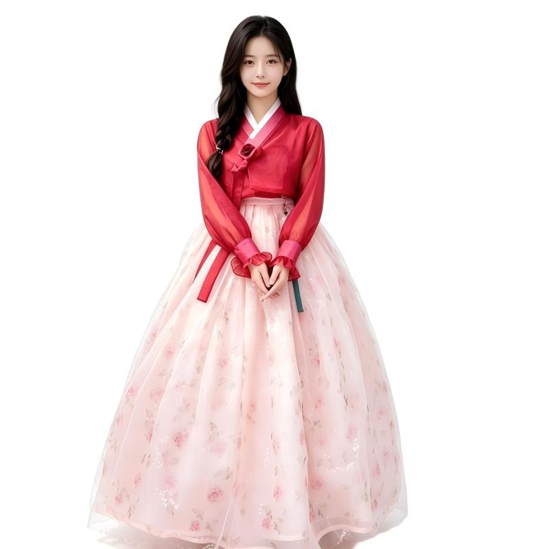 زي هانبوك كوري تقليدي حديث للن - مراجعة Hanbok Modern Set وسعره